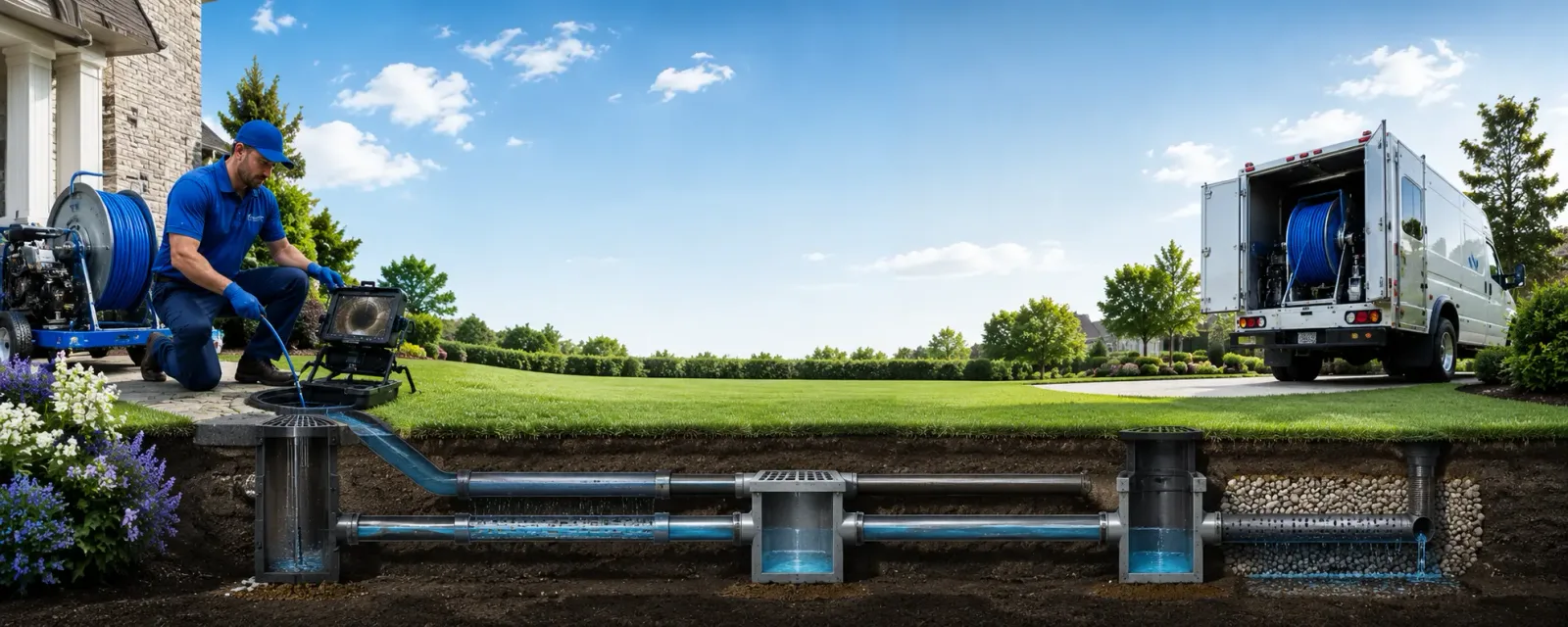 Outdoor drain cleaning information for Harpswell, ME